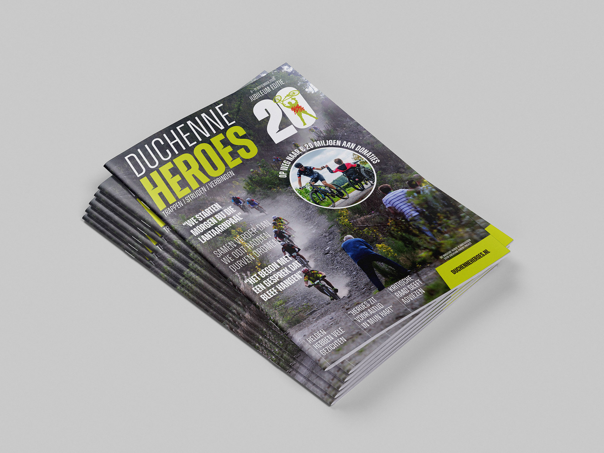 Duchenne Heroes 20 jaar jubileummagazine cover