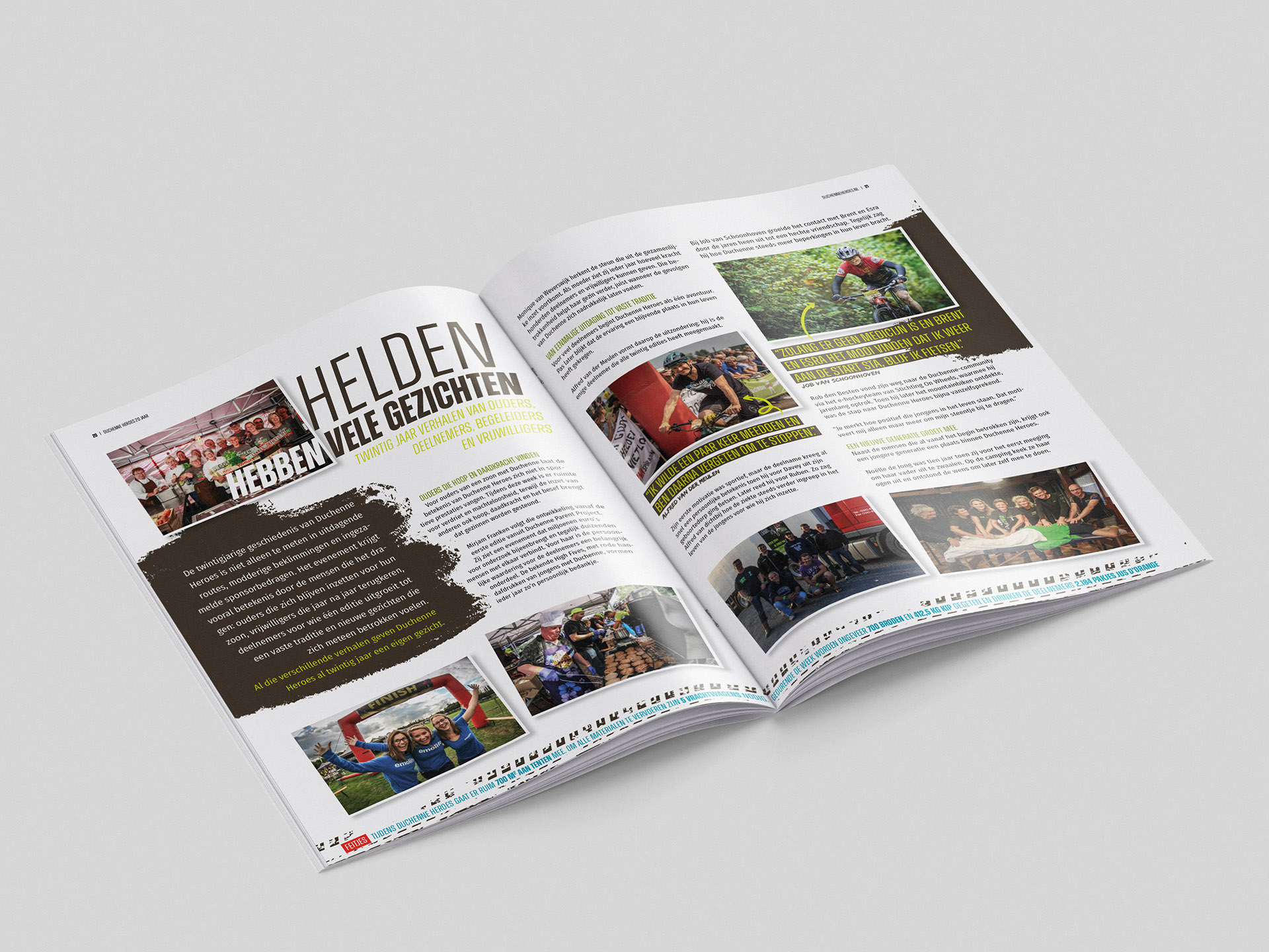 Duchenne Heroes 20 jaar jubileummagazine spread